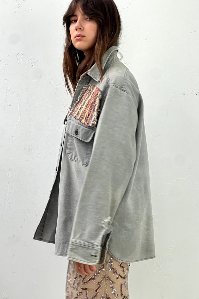 Anna Corinna Reworked Vintage Patched and Thrashed Combed Cotton Top #2