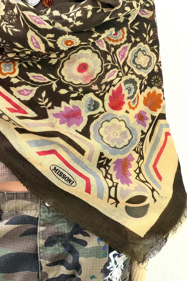 Vintage Missoni Shabby Wool Shawl Scarf Selected by Anna Corinna #2