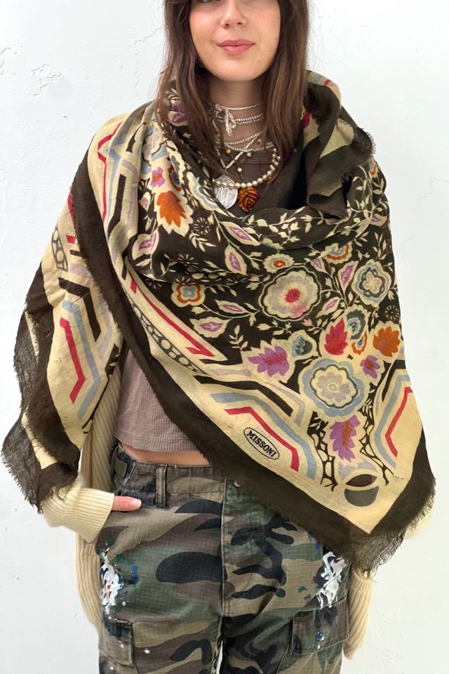 Vintage Missoni Shabby Wool Shawl Scarf Selected by Anna Corinna #3