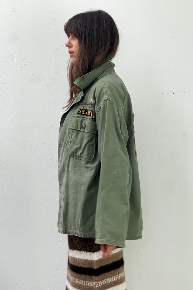 Anna Corinna Reworked Vintage Army Bird Shirt Jacket #2