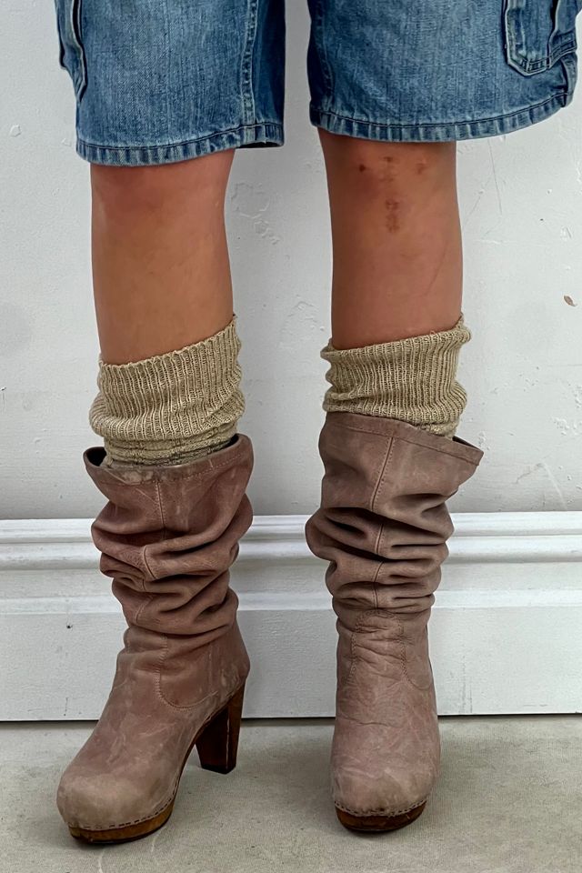 Vintage Dusty Rose Clog Boots Selected by Anna Corinna #2