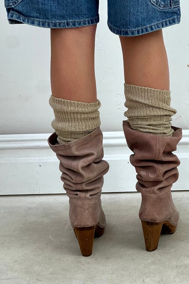 Vintage Dusty Rose Clog Boots Selected by Anna Corinna #3