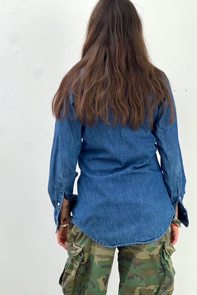 Vintage Wrangler Chambray Snap Up Top Selected by Anna Corinna #2