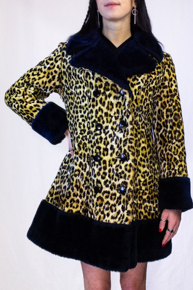 Vintage 70s Sears Leopard Print Coat Selected by Black Shag Vintage #1
