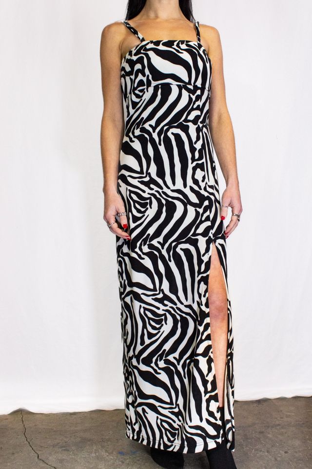 Vintage 2000s Black and White Dress Selected by Black Shag Vintage #1