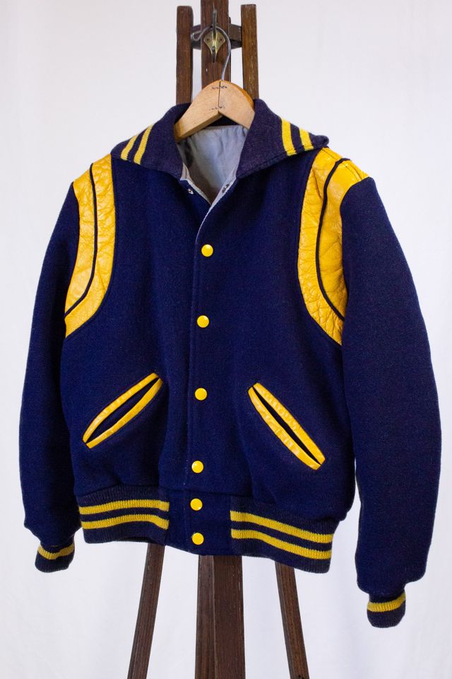 Vintage 50s Central Varsity Bomber Jacket Selected by Black Shag Vintage #3