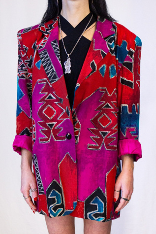 Vintage 80s Giancarlo Blazer Selected By Black Shag Vintage