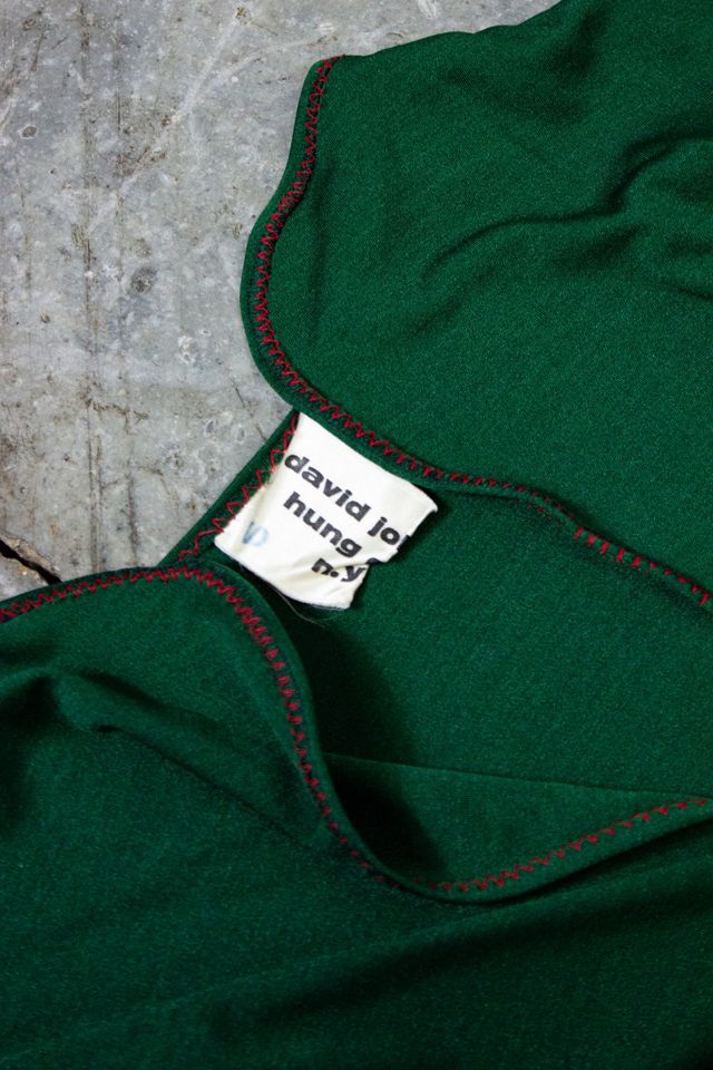 Vintage 70s Hung On You Green Bell Sleeve Top Selected by Black Shag Vintage #3