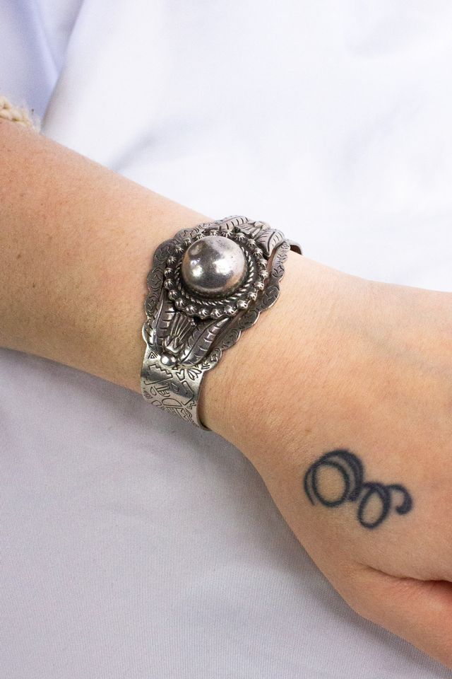 Vintage Sterling Silver Cuff Selected By Black Shag Vintage #1