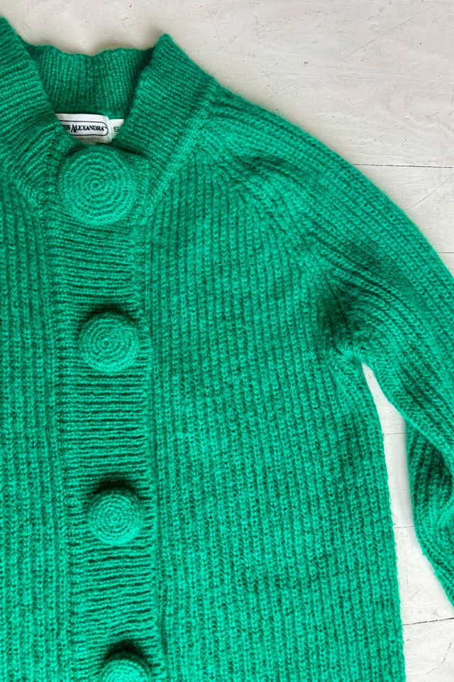 Vintage Wool Mohair Long Cardigan Sweater Selected by Atlantic Vintage #1