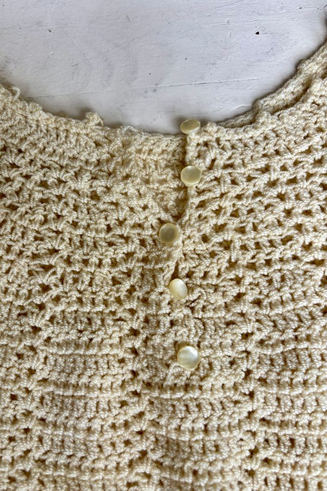 Vintage Hand Crochet Sweater  Selected by Atlantic Vintage #2