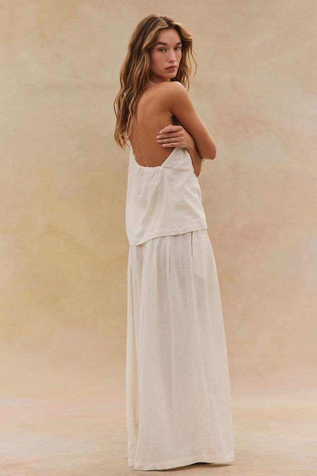 Sandshell Linen Sahara Pant Set #1