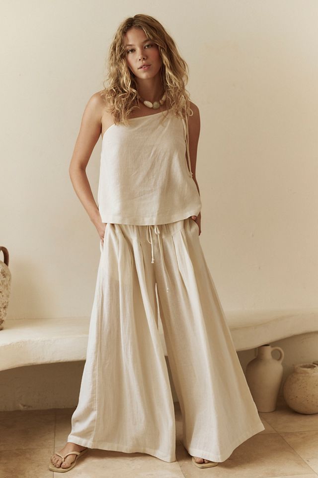 Sandshell Linen Sahara Pant Set #5