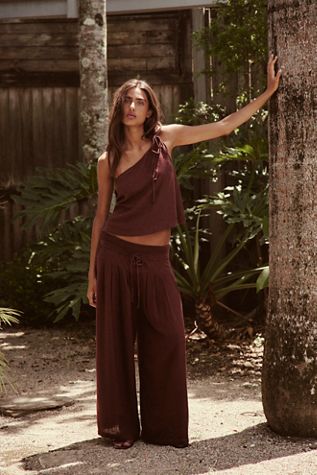 Zulu & Zephyr Myrtle Pinstripe Tie Bikini Top | Free People