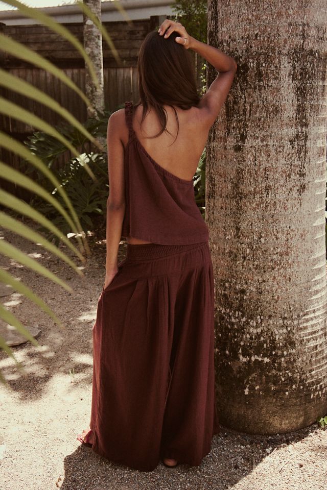 Sahara Sandshell Linen Pant Set #1