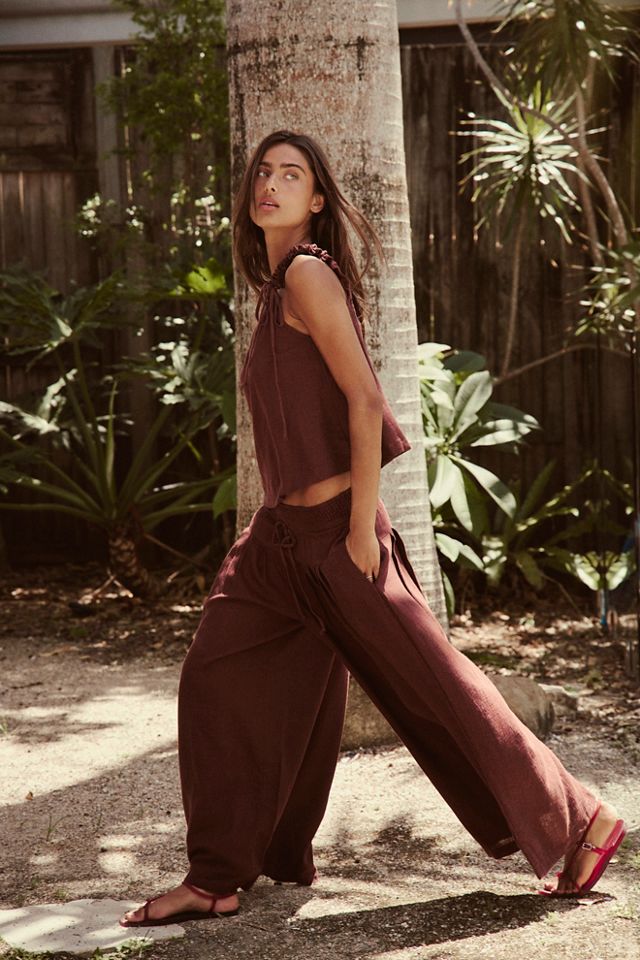 Sahara Sandshell Linen Pant Set #3