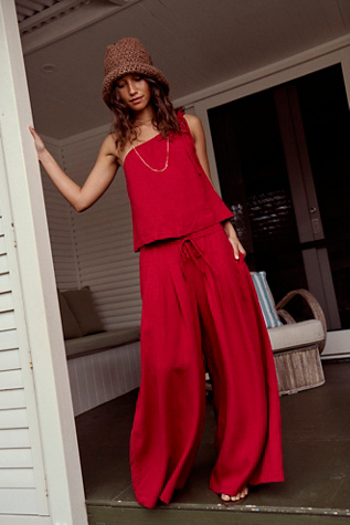 Sandshell Linen Sahara Pant Set by Free People