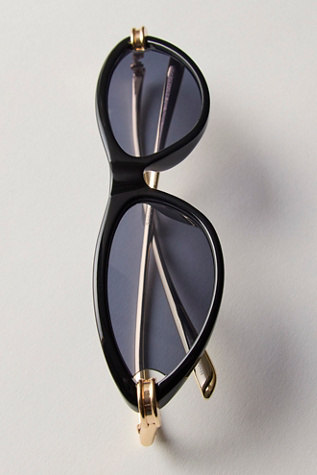 Milee Cat Eye Sunglasses at Free People in Black/Gold