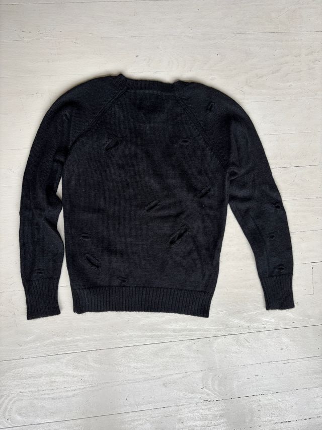 Vintage  Alpaca Handknit Sweater Edge Finished Holes  Selected by Atlantic Vintage #3