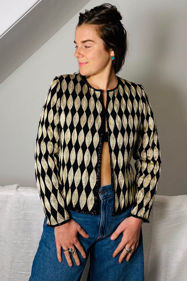 Harlequin Patterned Lightweight Holiday Jacket Selected by KA.TL.AK