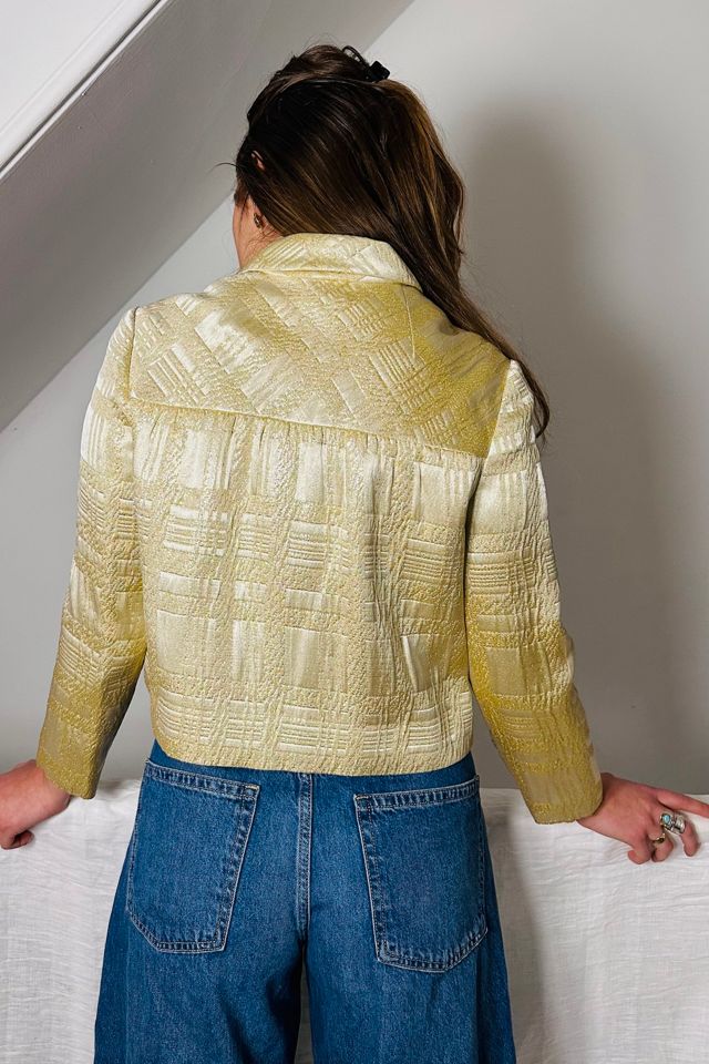 Vintage 1960’S Lord + Taylor Gold Brocade Holiday Coat Selected by KA.TL.AK #3