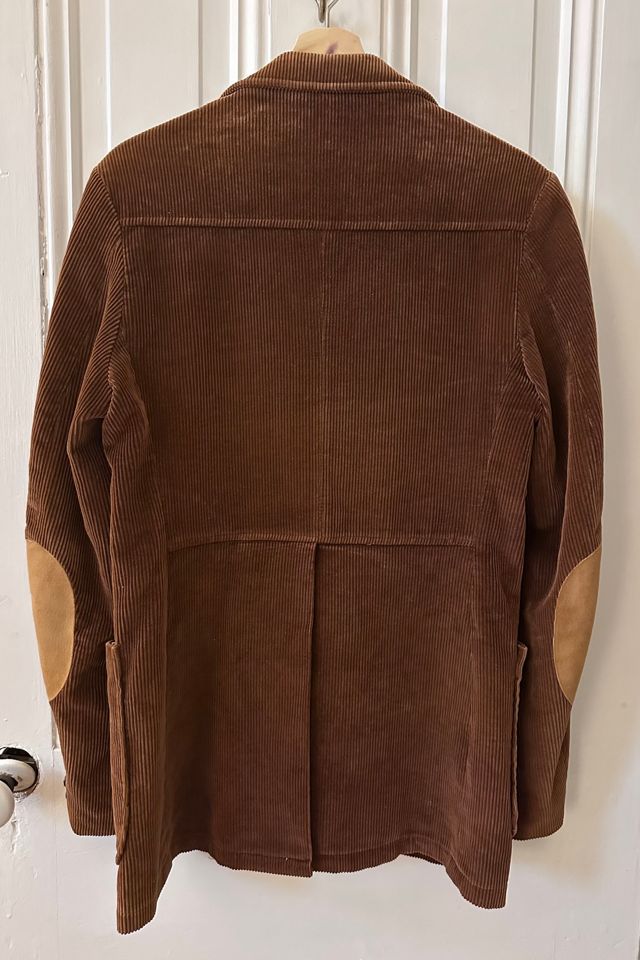 Vintage Rust Wide Wale Corduroy Blazer with Suede Elbow Patches Selected by KA.TL.AK #2