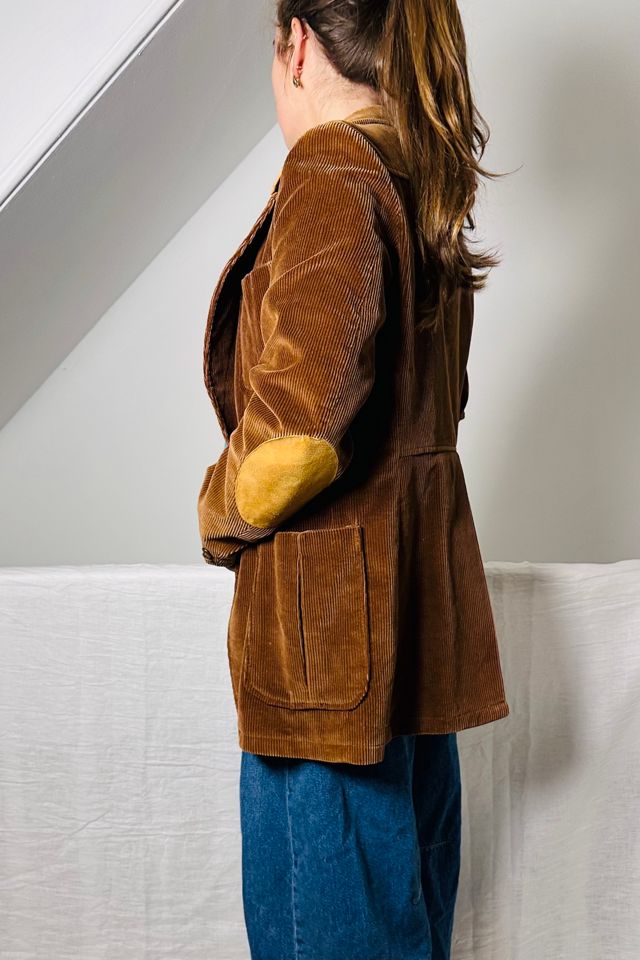Vintage Rust Wide Wale Corduroy Blazer with Suede Elbow Patches Selected by KA.TL.AK #3