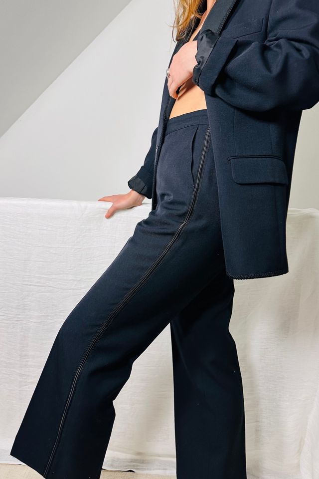 Vintage Black Wool Blend Dinner Suit Tuxedo with Braided Trim Selected by KA.TL.AK #3