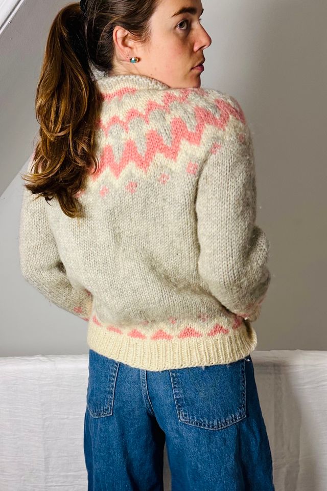 Vintage Jolly Candy Shades Handmade Fair Aisle Cardigan Selected by KA.TL.AK #1