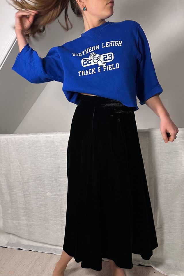 Black Velvet Lord + Taylor Midi Swing Skirt Selected by KA.TL.AK #2