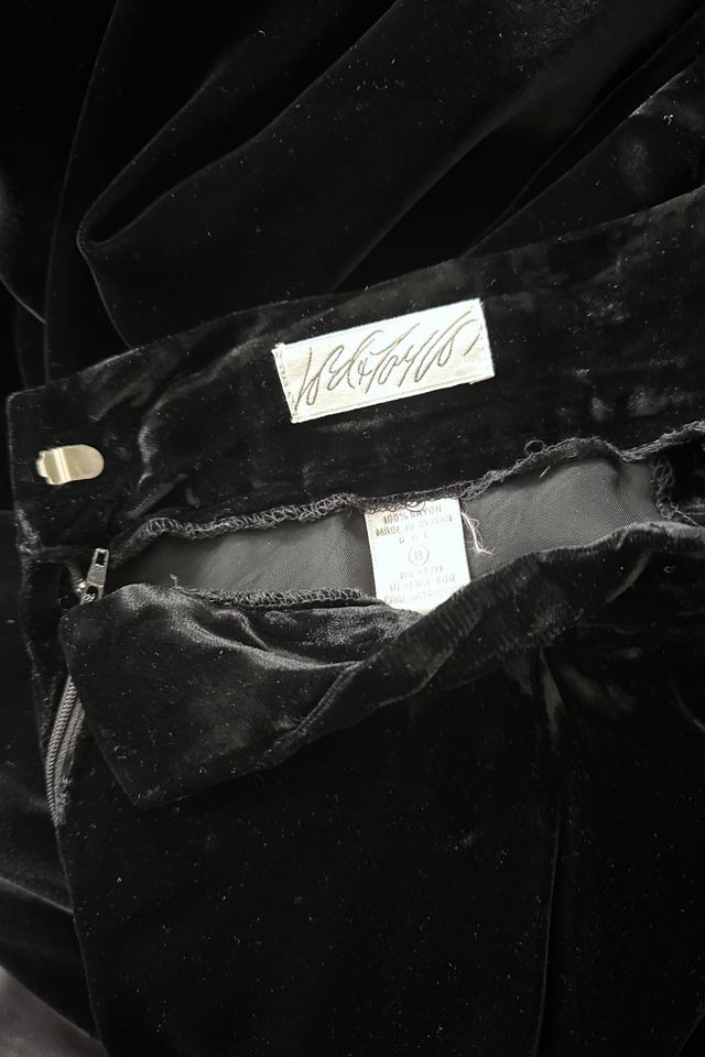 Black Velvet Lord + Taylor Midi Swing Skirt Selected by KA.TL.AK #3