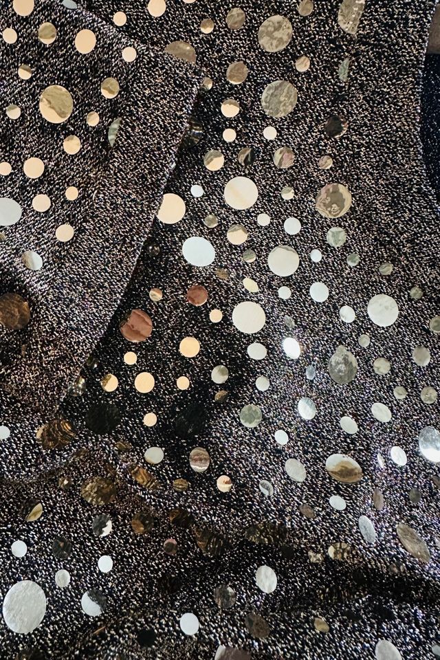 Vintage Gold Lame Polka Dot T Shirt Selected by KA.TL.AK #1