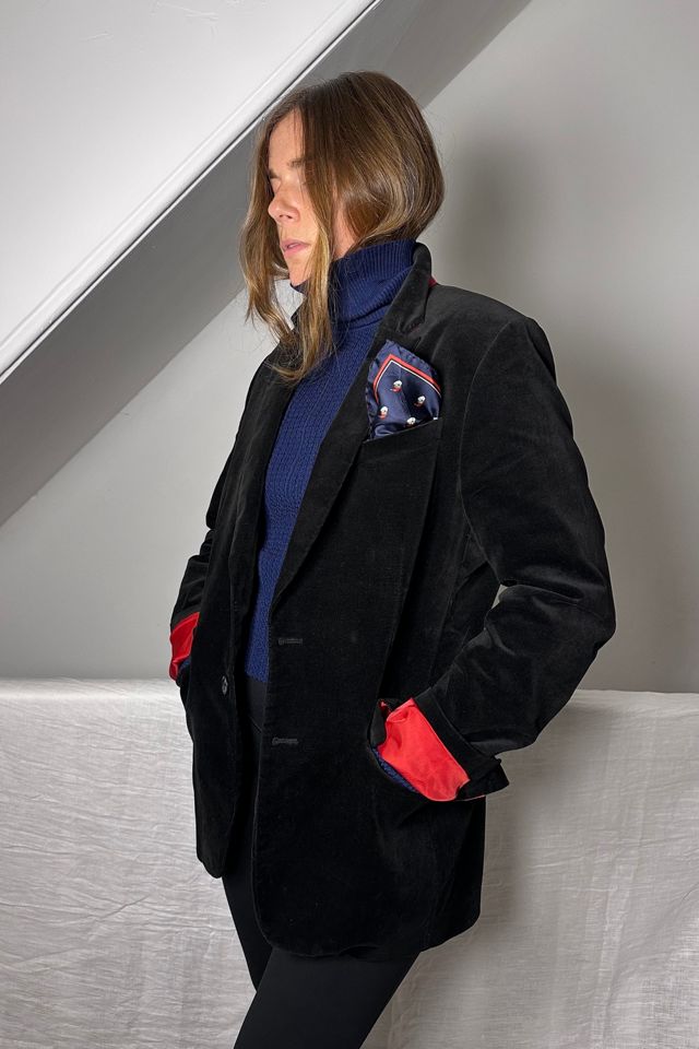 Vintage Italian Silk Santa Pocket Square Selected by KA.TL.AK #3