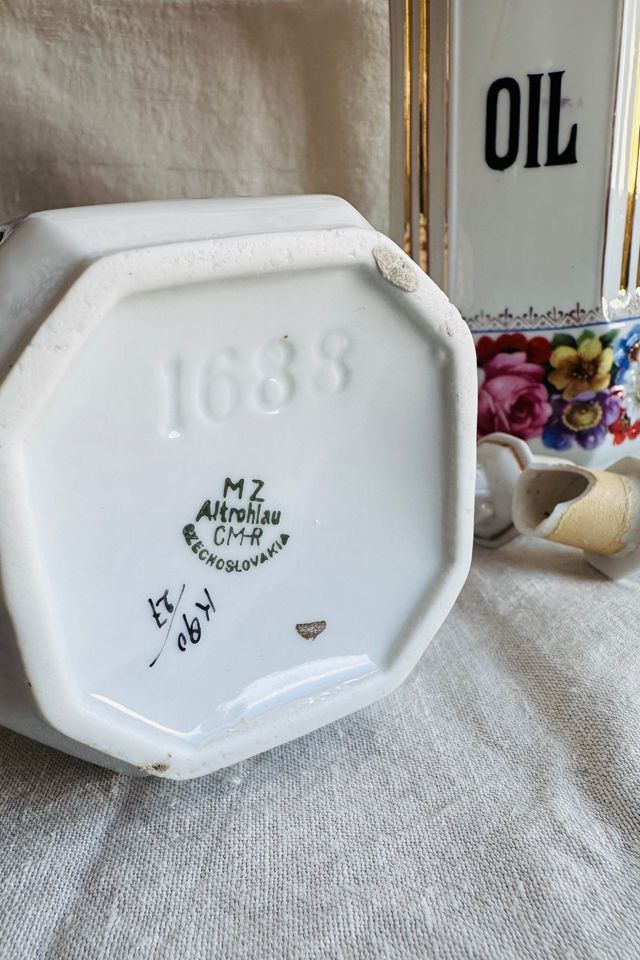 Vintage 1920’s Floral Porcelain Cruet Set Selected by KA.TL.AK #1