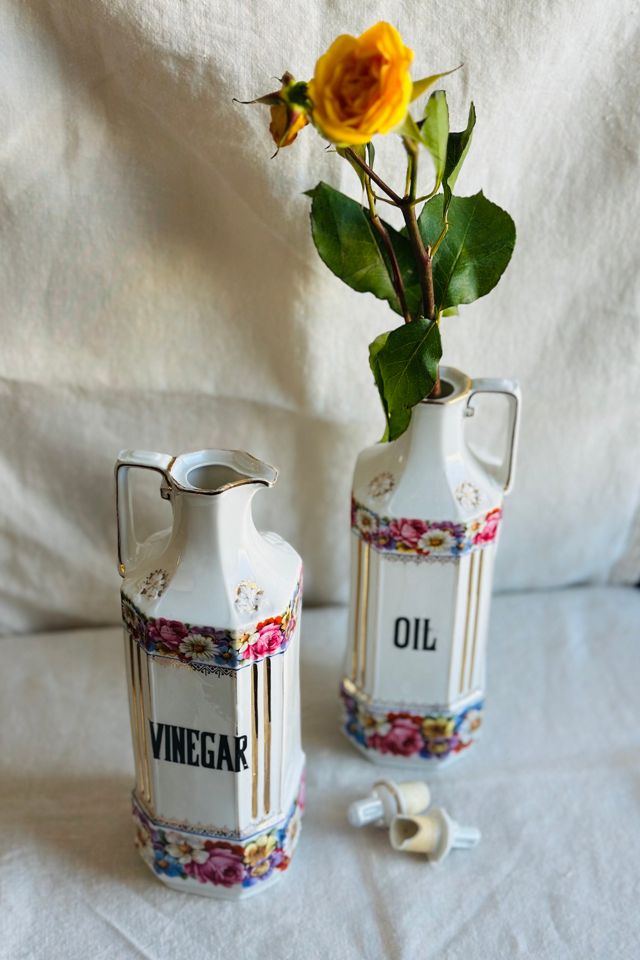 Vintage 1920’s Floral Porcelain Cruet Set Selected by KA.TL.AK #2