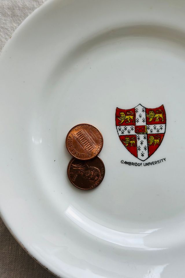 Vintage Cambridge University Dish Selected by KA.TL.AK #3