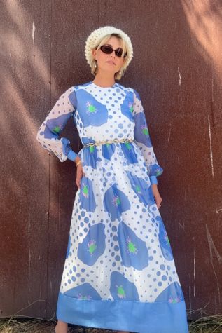 Vintage 1970s Handmade Maxi Dress Selected by Kikos Kloset