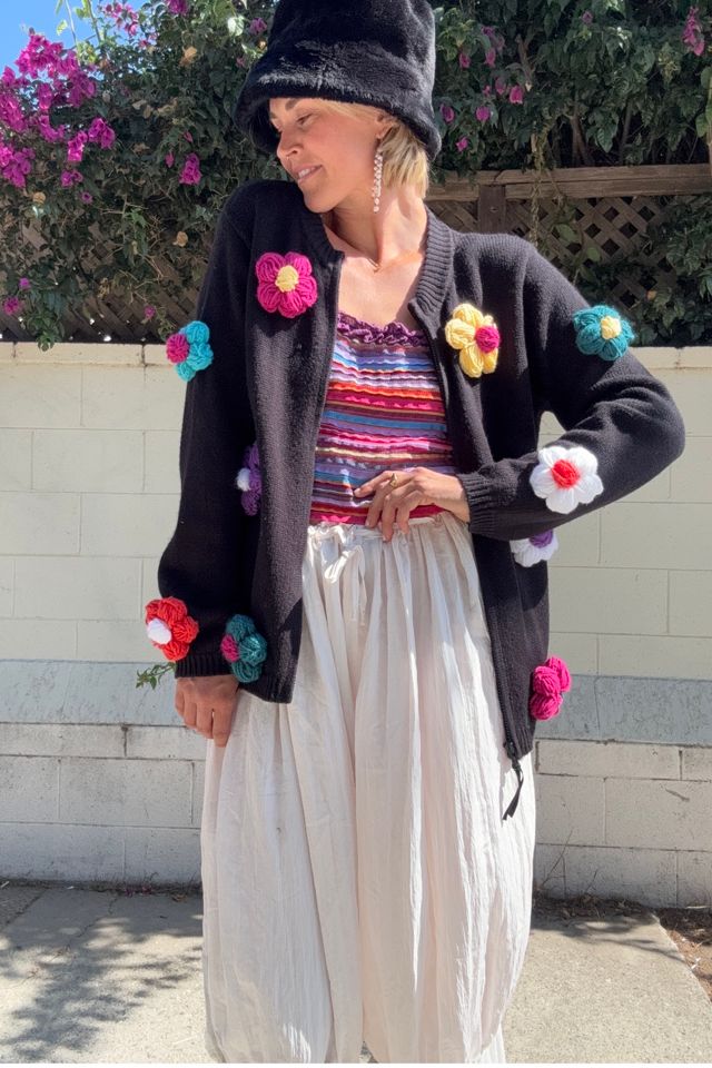 Vintage Handknit Cardigan Selected by Kikos Kloset