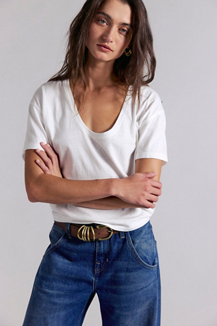 We The Free 3rd Street Tee at Free People in White, Size: S