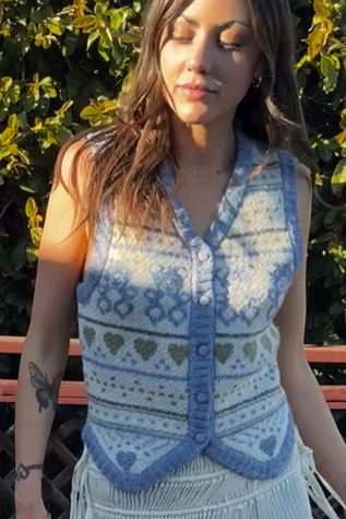 Bears and Hearts Cardigan Vest Selected by Personal Choice