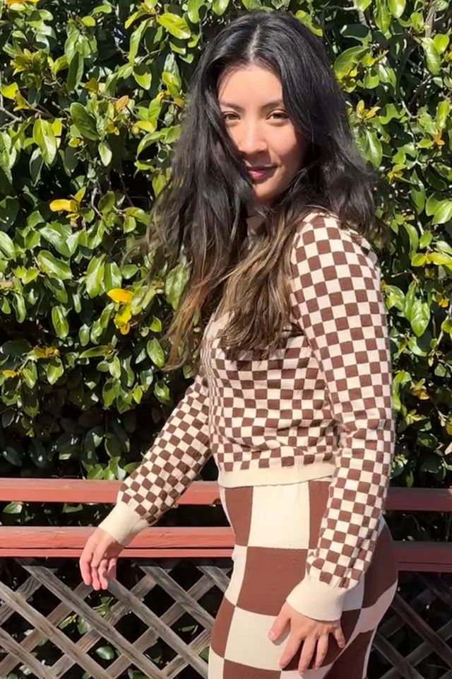 Checkerboard Sweater and Pant Set Selected by Personal Choice #1