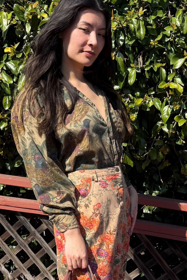 1990s Pheasant Print Top Selected by Personal Choice #1