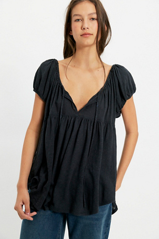 TOP PÉPLUM SOFT - Noir | France