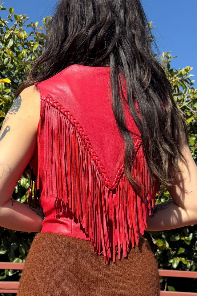 Vintage Fringe Leather Vest Selected by Personal Choice #1