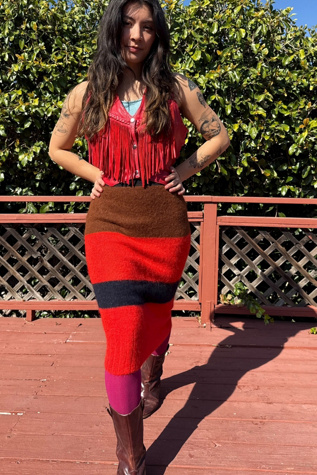 Rag & Bone Striped Mohair Long Skirt Selected by Personal Choice