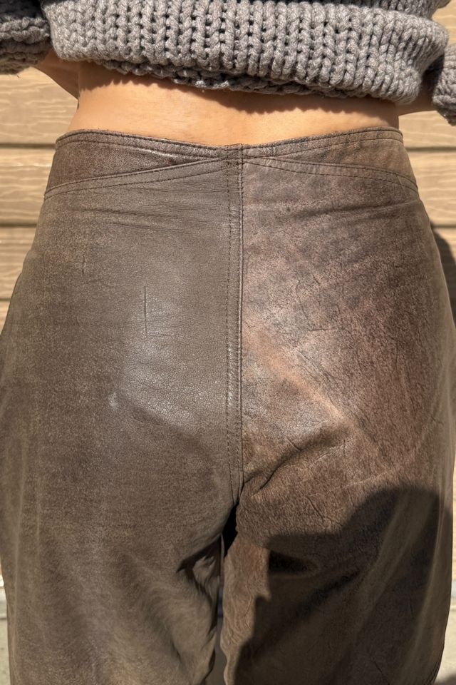 1980s High Waist Leather Pants Selected by Personal Choice #1