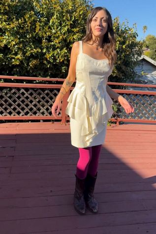 Y2K Betsey Johnson Peplum Mini Dress Selected by Personal Choice