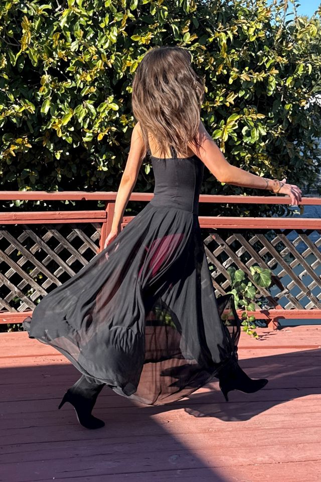 1980s Leotard with Sheer Maxi Skirt Dress Selected by Personal Choice #1