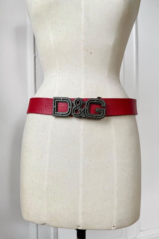 Vintage 90s D&G Logo Leather Belt Selected by MARMALADE #2