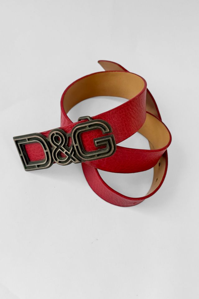 Vintage 90s D&G Logo Leather Belt Selected by MARMALADE #3